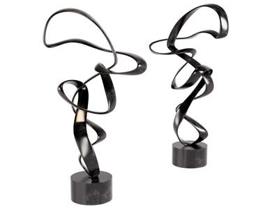 现代飘带工艺品摆件组合