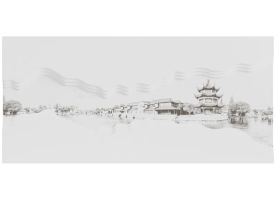 新中式水墨山水装饰挂画3d模型 新中式水墨山水装饰挂画