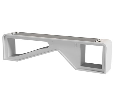 现代智能公共长凳子 太阳能充电器公园休闲凳子