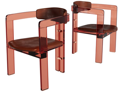 现代亚克力休闲椅子