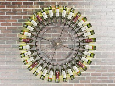 工业风loft啤酒瓶墙饰挂件