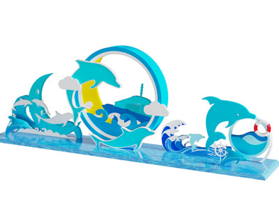 现代海豚 海洋主题美陈 雕塑雕刻3d模型 现代海豚 海洋主题美陈 雕塑雕刻