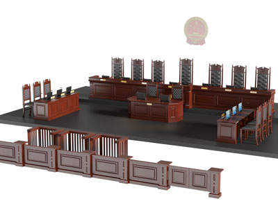 现代审判桌椅 原告被告桌椅组合 囚犯桌椅 办公桌椅