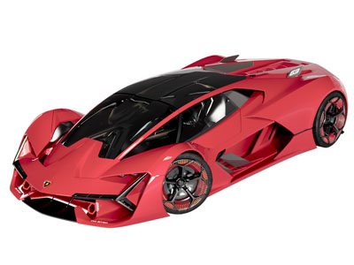 现代红色跑车 汽车 轿车