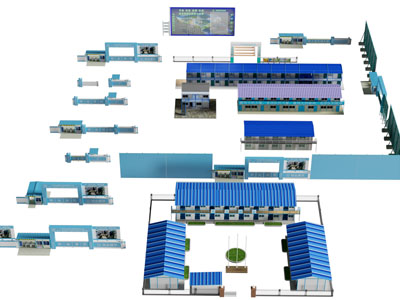 现代厂房 活动板房 工地