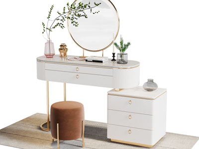 现代轻奢化妆 梳妆台