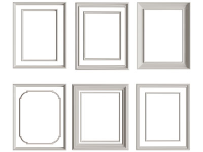 现代雕花线条 边框3d模型 现代雕花线条 边框