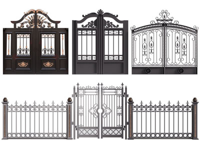 欧式铁艺雕花大门