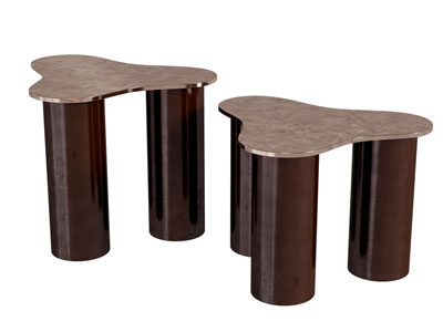 侘寂风异形茶几边几