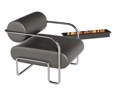 现代休闲椅子 壁炉火炉