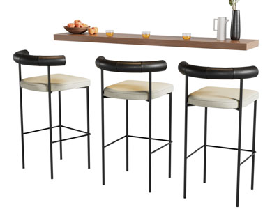 现代吧台吧椅