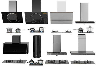 现代抽油烟机 燃气灶厨房电器