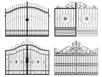 欧式铁艺雕花大门