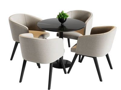 现代商务洽谈 休闲桌椅组合