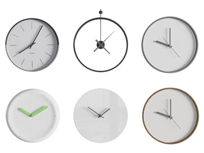 现代钟表 墙饰3d模型 现代钟表 墙饰