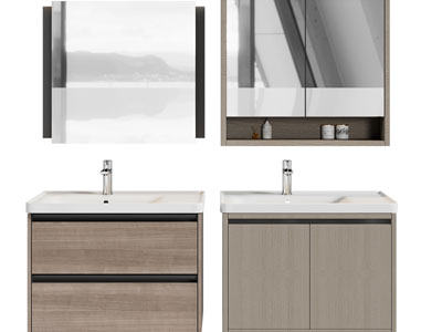 现代洗手台 镜柜 浴室柜