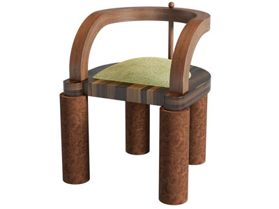 侘寂风休闲椅子 扶手椅子