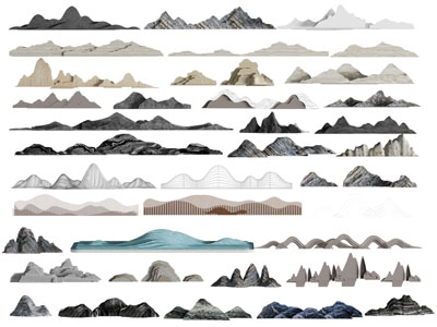 新中式假山 景观石头