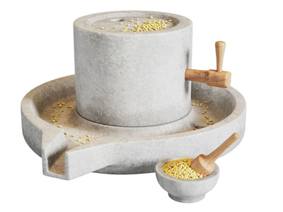 新中式石磨 农家摆件