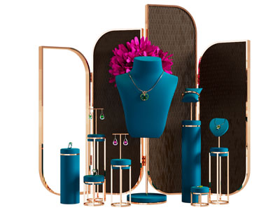 现代珠宝首饰展示架 摆件 美陈