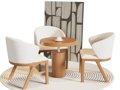 现代休闲餐桌椅组合