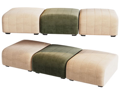 现代拼接沙发凳子 换鞋凳 坐墩