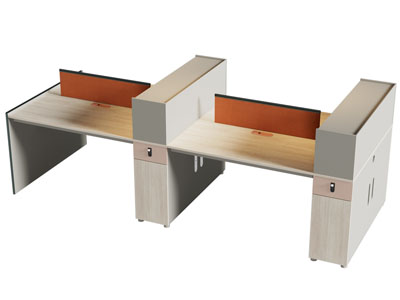 现代电脑桌 员工桌 办公桌椅组合