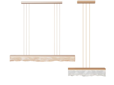 新中式长方形水晶吊灯