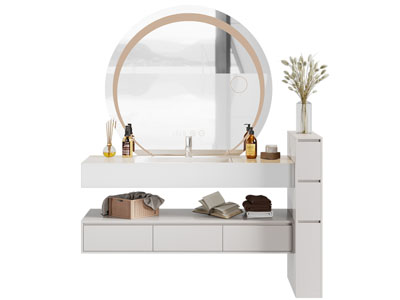 现代洗手台 镜子 浴室柜