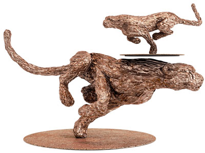 现代豹子雕塑雕刻 摆件组合3d模型 现代豹子雕塑雕刻 摆件组合