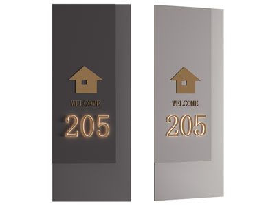 现代客房门牌 指示牌