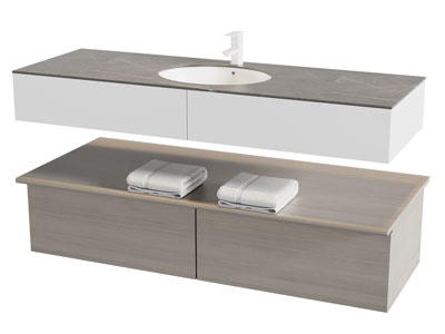 新中式洗手台 浴室柜