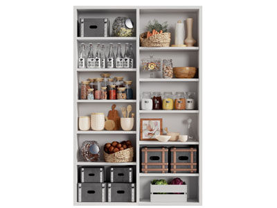 现代调料瓶 粮食密封罐 收纳篮厨具收纳柜