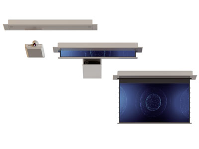 现代投影仪 可伸缩投影幕布