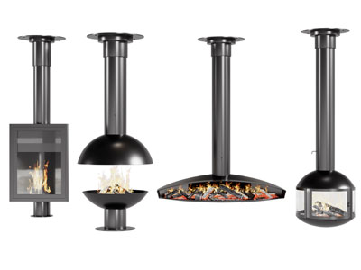 现代金属壁炉火炉