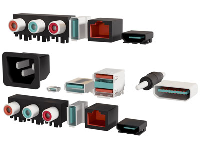 现代数据线接口 不同电子元器接口