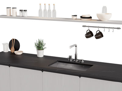 现代洗菜盆 厨具组合摆件