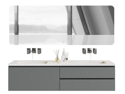 现代洗手台 镜子 浴室柜