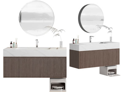 现代洗手台 镜柜 浴室柜