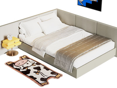 现代儿童床 床头柜