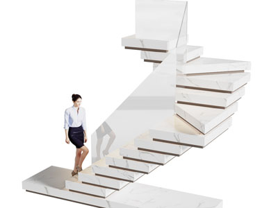 现代旋转楼梯3d模型 现代旋转楼梯