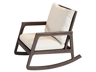 现代实木边框摇椅 休闲椅子