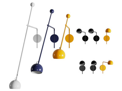 现代墙面金属可转向壁灯