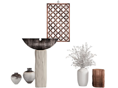 侘寂风洗手台 陶艺器皿