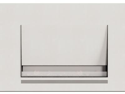 现代嵌入墙体的壁炉火炉