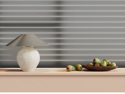 侘寂风陶艺台灯 水果盘摆件组合