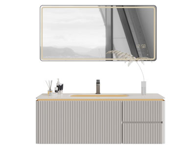 现代洗手台 镜子 浴室柜