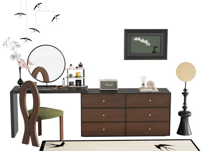 法式中古风化妆 梳妆台