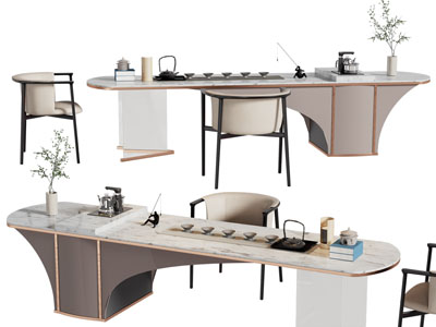 新中式茶桌椅组合