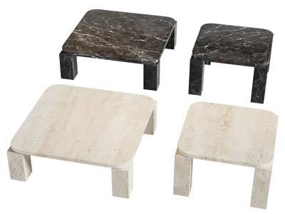 现代大理石方形茶几